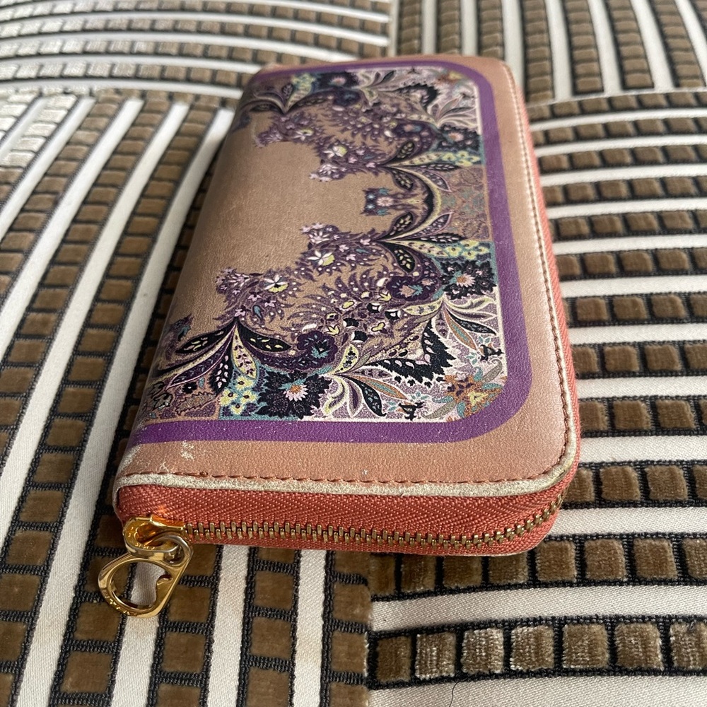Etro Leather Pattern Print Wallet - Picture 4 of 12